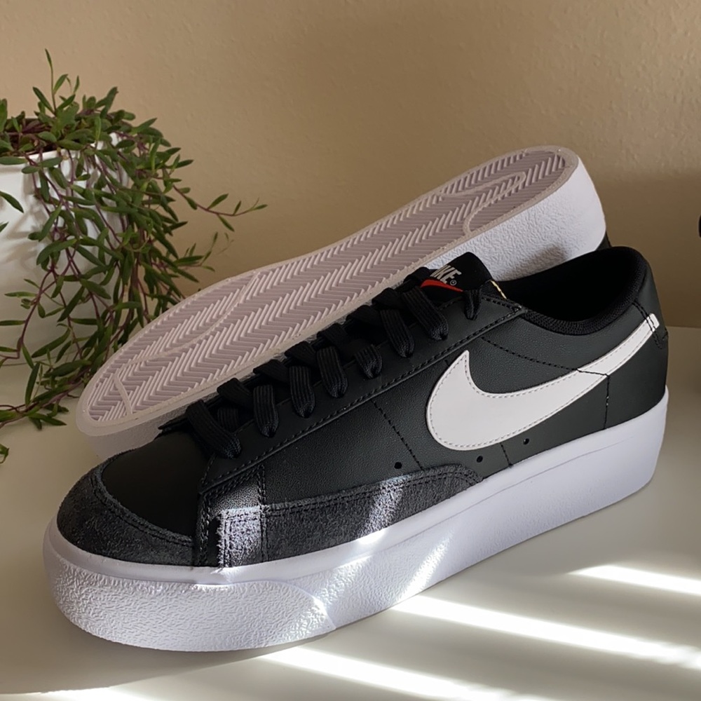 New Nike Blazer low platform black sneakers shoes - Picture 10 of 10